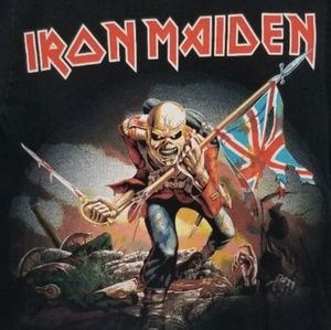 Retro Iron Maiden Trooper Black T-shirt Size Small